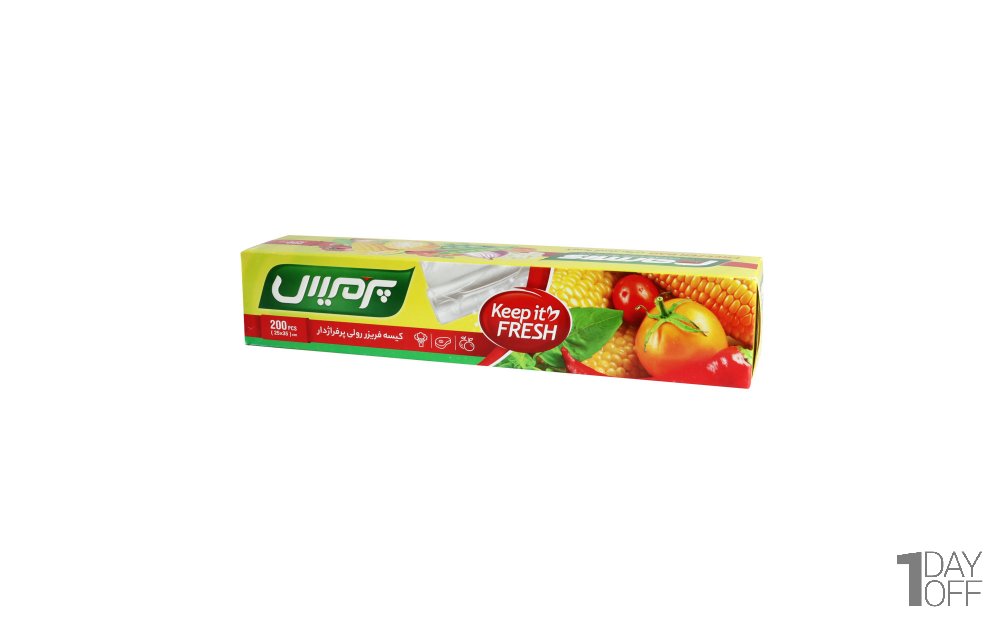 کیسه فریزر رولی پرفراژدار پرمیس 200 برگ ابعاد 25x35 سانتی‌متر