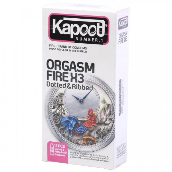 کاندوم کاپوت (kapoot) Orgasm Fire X3