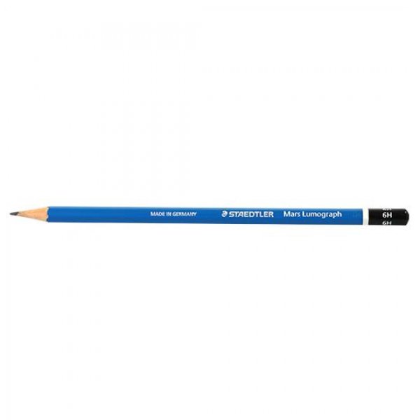 مداد مشکی طراحی استدلر (Staedtler) مدل Mars Lumograph نوع 6H