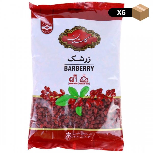 زرشک گلستان مقدار 230 گرم - بسته 6 عددی