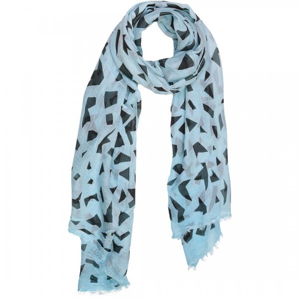 شال نخی میس اسمارت زمینه آبی آسمانی کد 0009