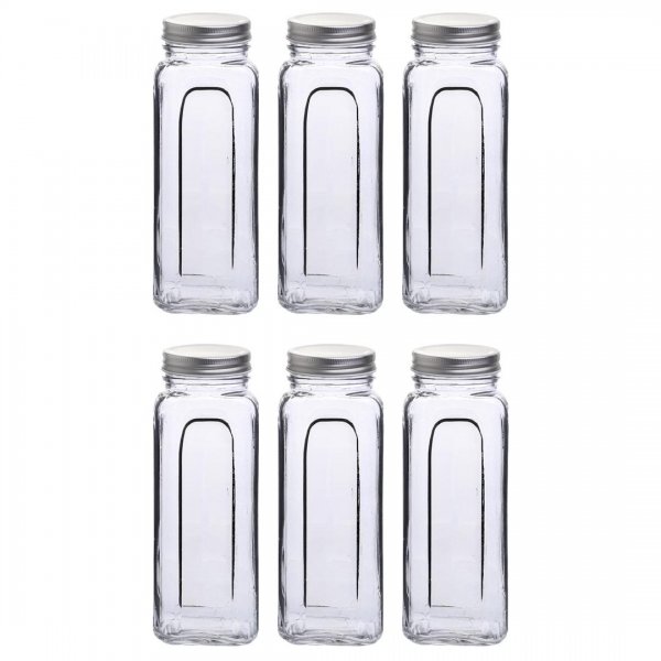 ظرف نگهدانده شیشه‌ای دردار کاوه ابعاد 8x23x8 سانتی‌متر بسته 6 عددی