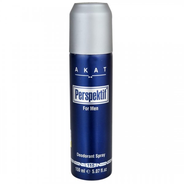 اسپری ضدتعریق مردانه آکات (Akat) کد 115 مقدار 150 میلی‌لیتر 