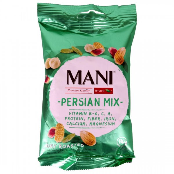 آجیل مخلوط پرشین مانی مقدار 60 گرم