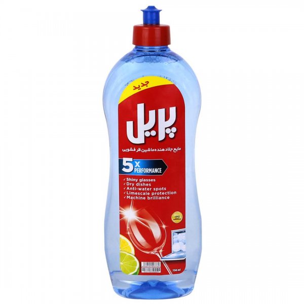 مایع جلادهنده ماشین‌ظرفشویی پریل مدل 5X Performance مقدار 750 میلی‌لیتر