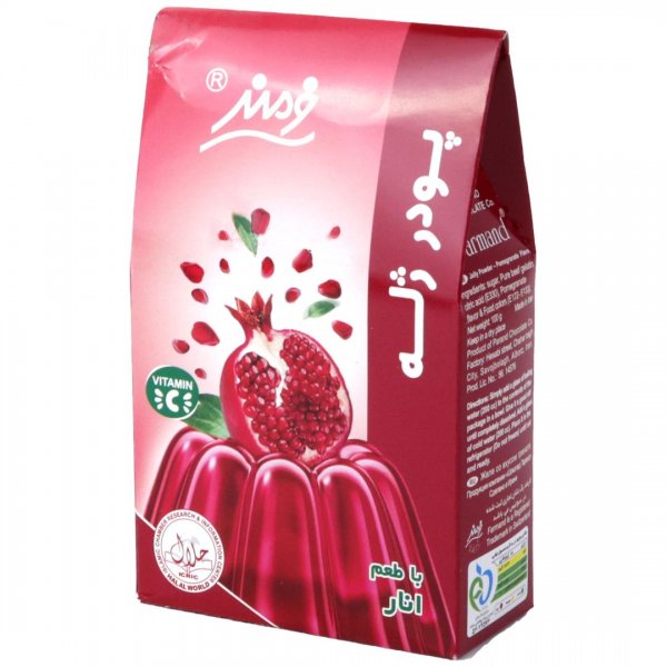 پودر ژله با طعم انار فرمند مقدار 100 گرم