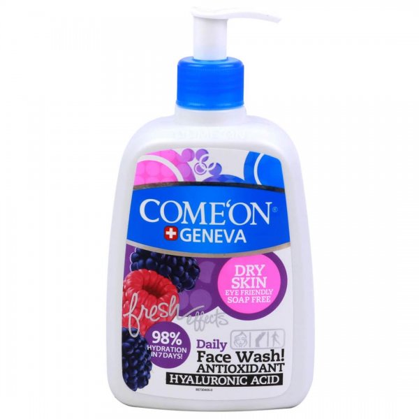 ژل شستشو صورت مدل Dry Skin کامان مقدار 500 میلی‌لیتر