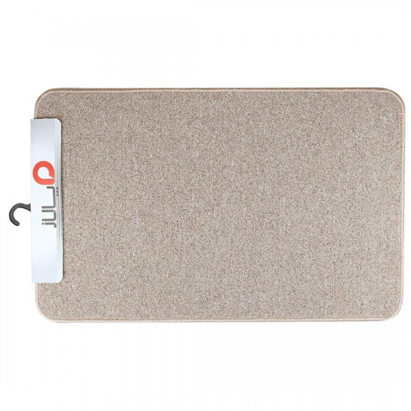 پادری پالاز مدل پامچال پرز‌کوتاه نسکافه‌ای 50x80 سانتی‌متر