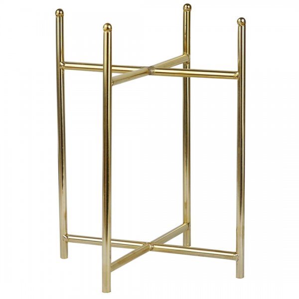 پایه گلدان با ارتفاع 31 سانتی‌متر رنگ طلایی