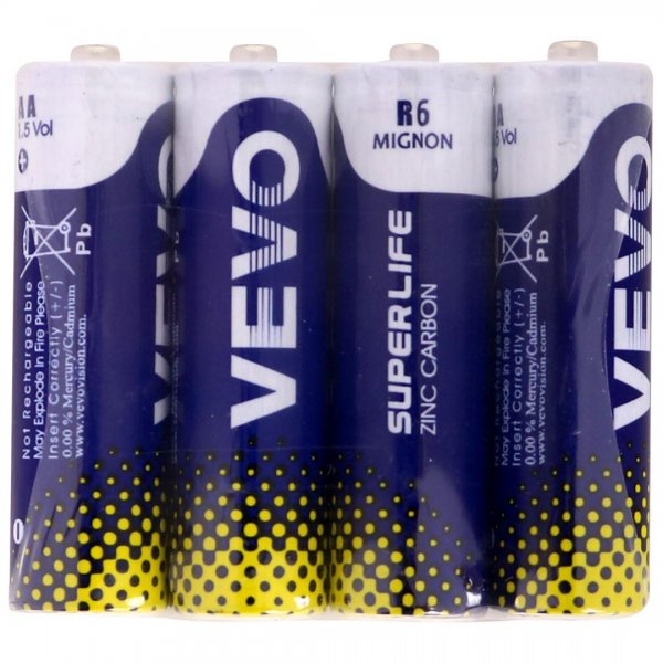 باتری قلمی ویوو (Vevo) مدل Zinc Carbon