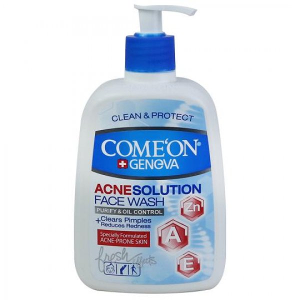 ژل شستشو صورت مناسب پوست دارای جوش‌ کامان مقدار 500 میلی‌لیتر