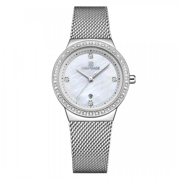 ساعت نیوی‌فورس (NAVIFORCE) مدل NF5005L رنگ نقره‌ای کد رنگ S/W