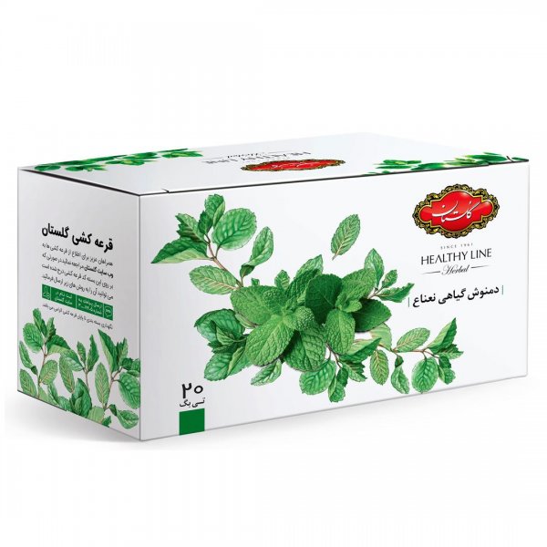 دمنوش کیسه‌ای نعناع گلستان بسته 20 عددی