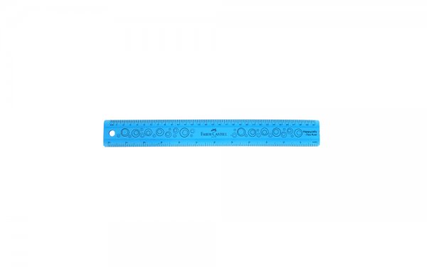 خط‌کش ژله‌ای فابر کاستل (Faber Castell)  30 سانتی‌متری رنگ آبی