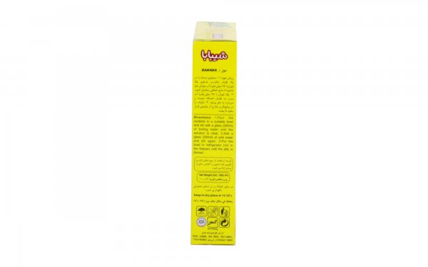 پودر ژله با طعم موز شیبابا مقدار 100 گرم