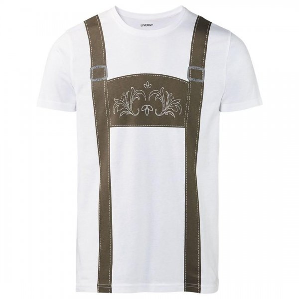 تیشرت سفید لیورجی (Livergy) مدل پیش‌بندی