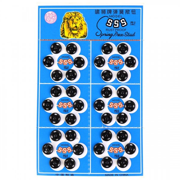 دگمه فلزی کوچک 36 عددی مشکی