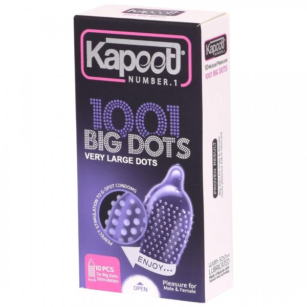 کاندوم کاپوت (Kapoot) مدل 1001 Big Dots