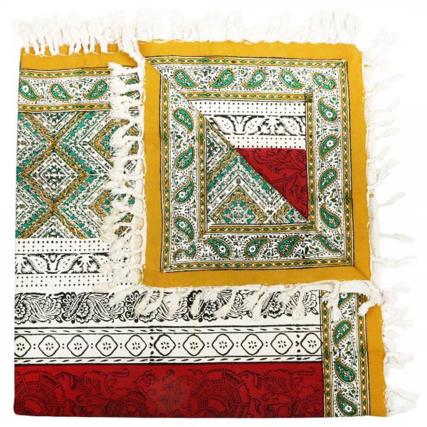 سفره قلمکار مدرن کد 001 سایز 100x100 سانتی‎‌متر