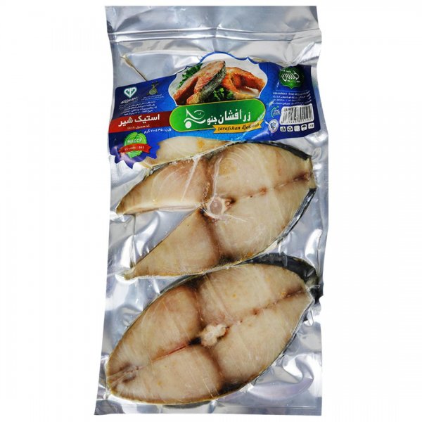استیک ماهی شیر زرافشان جنوب مقدار 700 گرم
