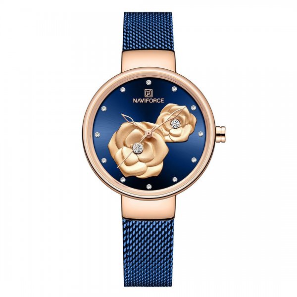 ساعت نیوی‌فورس (NAVIFORCE) مدل NF5013L رنگ سرمه‌ای کد رنگ RG/BE/BE