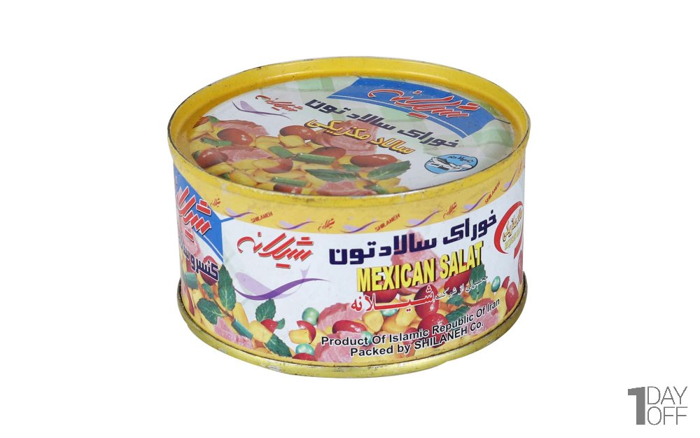 کنسرو خوراک سالاد تن مکزیکی شیلانه مقدار 170 گرم