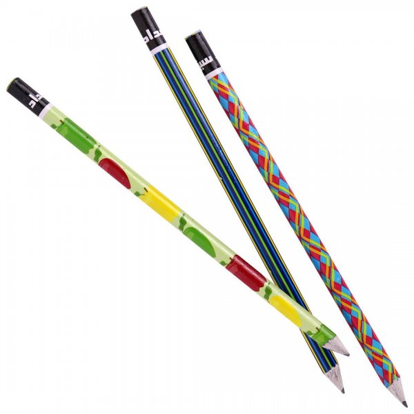 مداد مشکی روزنامه‌ای مداد سبز