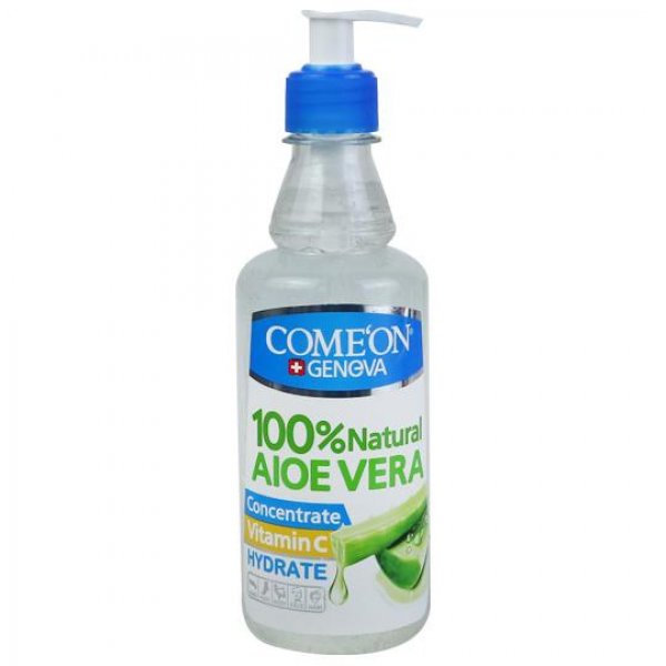 ژل آبرسان و ترمیم‌کننده آلوئه‌ورا کامان مقدار 400 میلی‌لیتر 