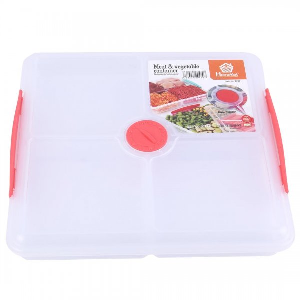 ظرف نگه‌دارنده پلاستیکی سرخابی هوم کت