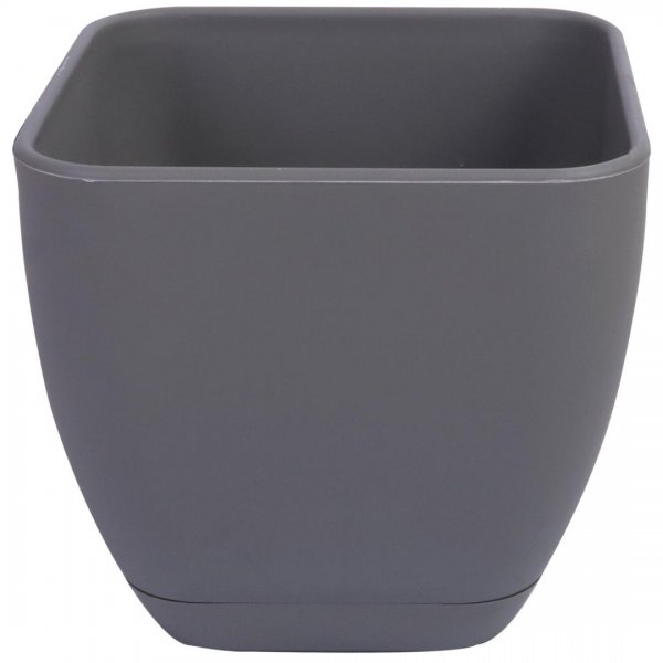 گلدان مربعی طوسی سایز 15 کد 102 مهرنی (Mehrni)