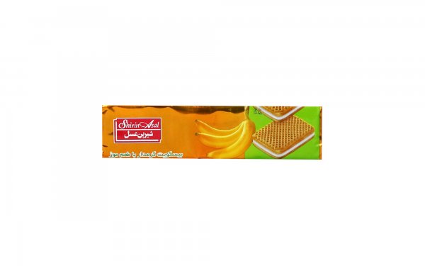 بیسکویت کرم‌دار موز شیرین‌عسل مقدار 120 گرم