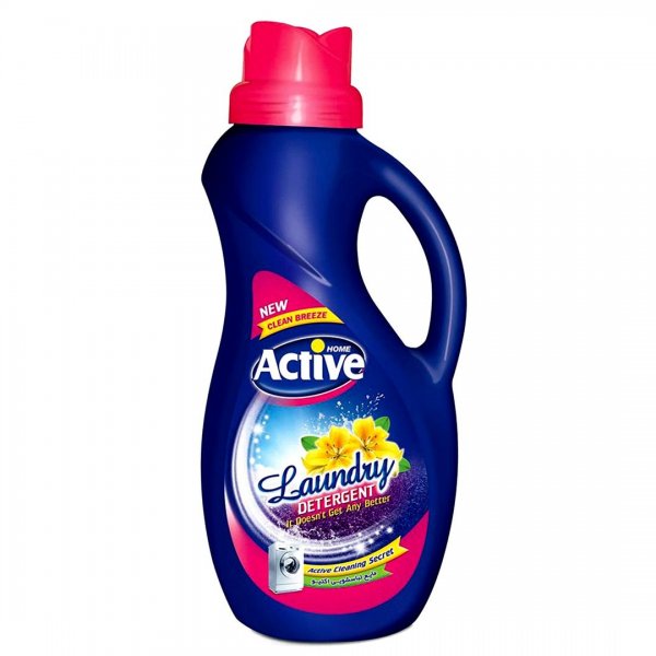 مایع لباسشویی آبی و صورتی اکتیو مقدار 1.5 کیلوگرم