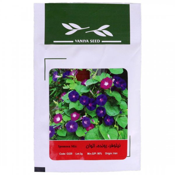 بذر نیلوفر رونده الوان (Ipomoea Mix) وانیا آذر سبزینه کد O220 مقدار 3 گرم