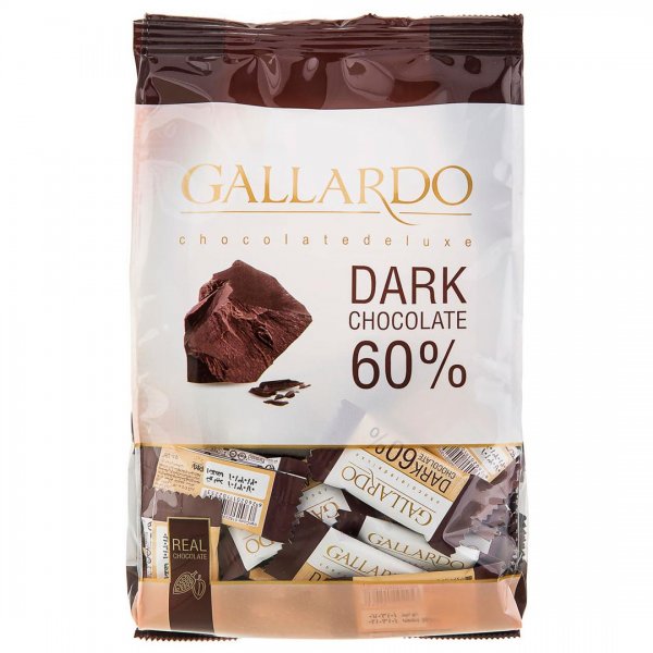 شکلات تلخ 60 درصد گالاردو فرمند مقدار 330 گرم 