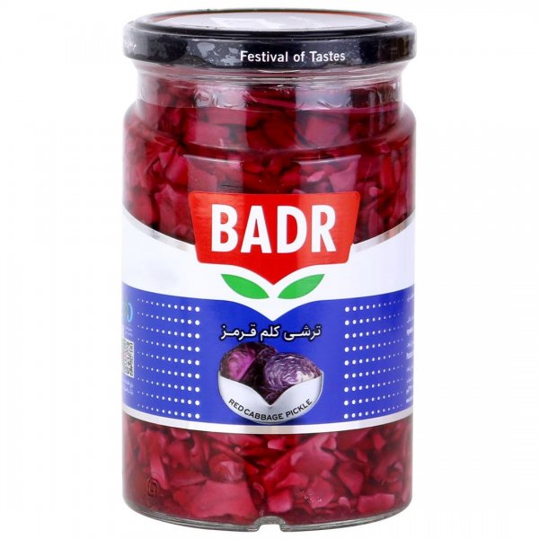 ترشی کلم قرمز بدر مقدار 630 گرم