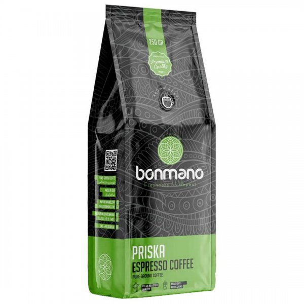 قهوه اسپرسو پریسکا بن‌مانو مقدار 250 گرم