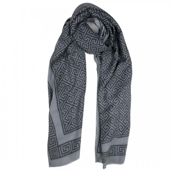 شال موهر طوسی طرحدار میس‌اسمارت کد 4130