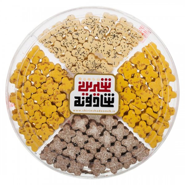 شیرینی نخودچی مخلوط شیرین شادونه مدل گرد مقدار 600 گرم
