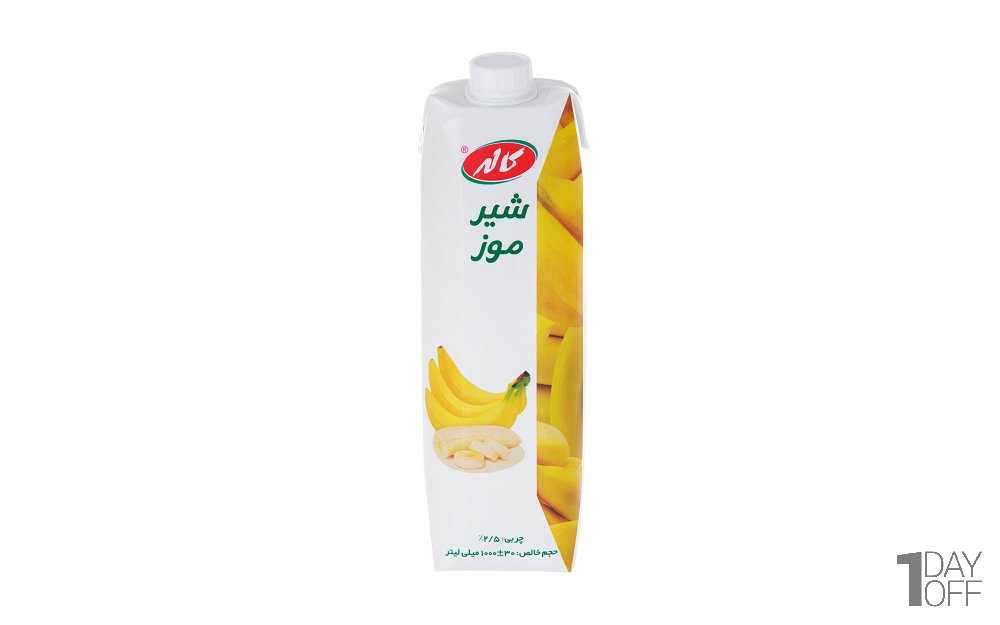 شیر موز کاله مقدار 1 لیتر