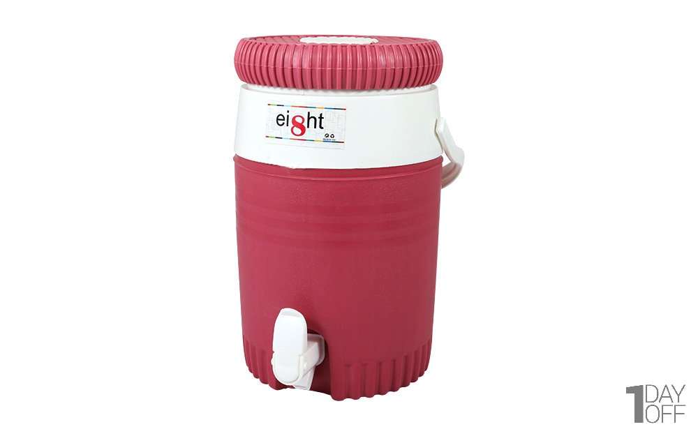 کلمن پلاستیکی ایت (Eight) رنگ کالباسی شیر خروجی