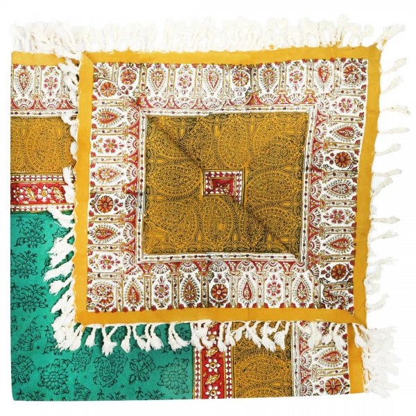 سفره قلمکار رنگی کد 002 سایز 100x100 سانتی‌متر