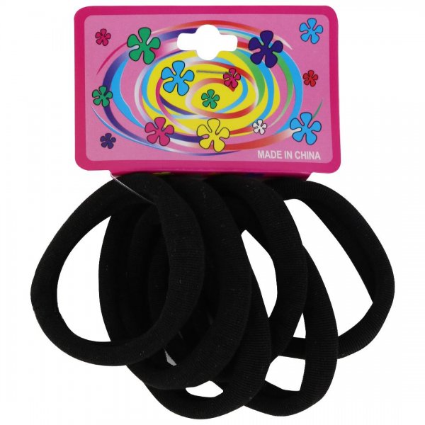 کش مو سایز متوسط 6 عددی مشکی