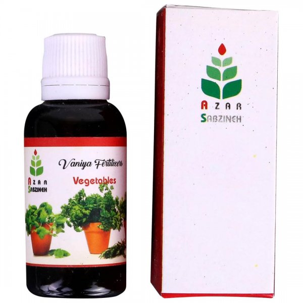 کود سبزی‌کاری مایع وانیا آذر سبزینه مقدار 30 میلی‌لیتر 